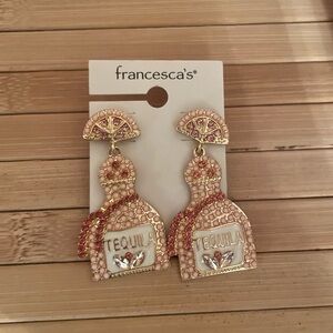 Pink tequila earrings